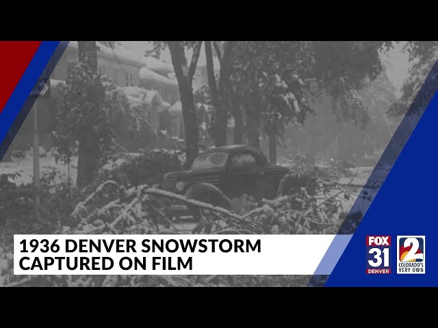 ⁣Denver's biggest September snowstorm: 1936 film captures aftermath