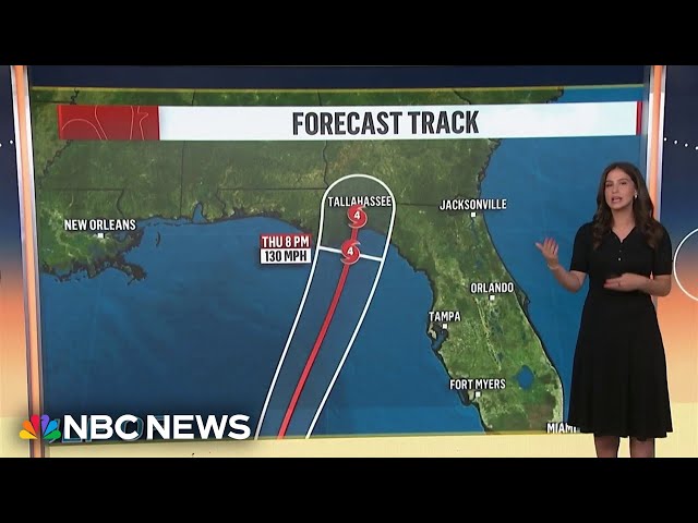 ⁣Latest forecast indicates Hurricane Helene may hit Florida as a Category 4 storm