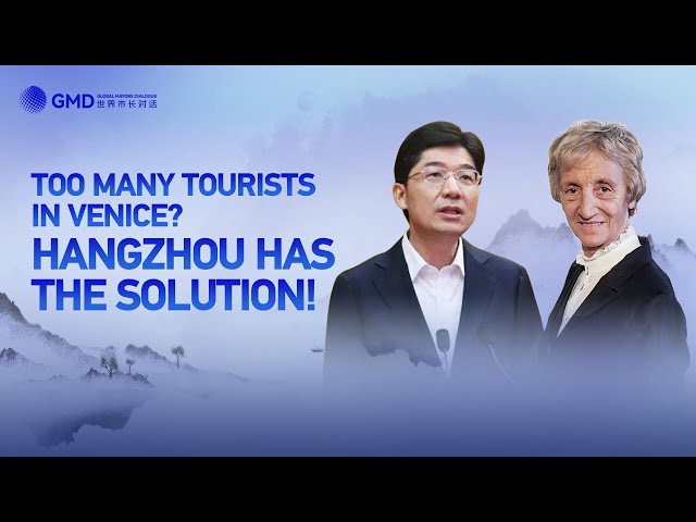 ⁣Too many tourists in Venice? Hangzhou has the solution!