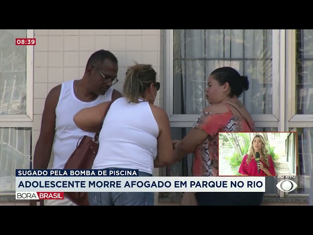 ⁣Adolescente morre após ter cabelo sugado por bomba de piscina no RJ