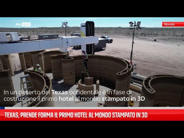 ⁣In Texas il primo hotel stampato in 3D