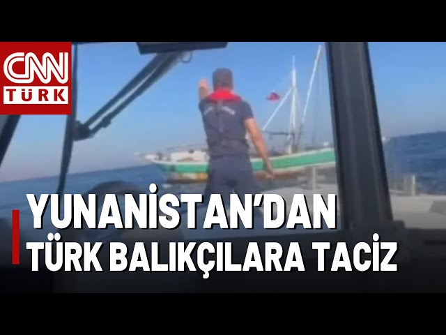 ⁣Türk Balıkçı Teknesine Silahla Taciz! O Yunan Botları Uzaklaştırıldı!