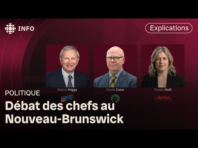 ⁣Résumé du débat des chefs en français au Nouveau-Brunswick