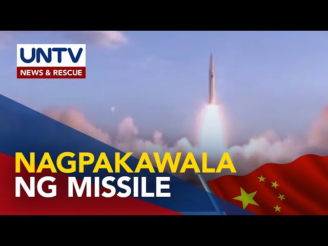 ⁣China, nagpakawala ng missile sa Pacific Ocean; US, naka-monitor sa ICBM test-fire ayon sa Pentagon