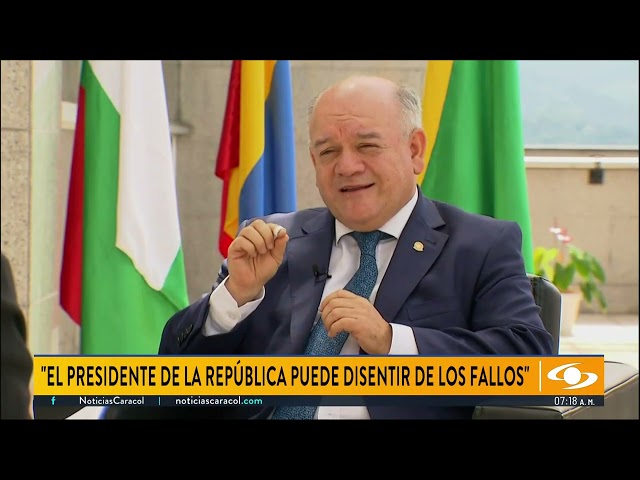 ⁣Presidente de Corte Constitucional defendió a Gerson Chaverra y habló sobre polarización