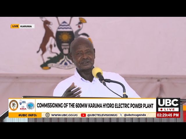 ⁣MUSEVENI TO DEVELOP AYAGO HYDRO ELECTRIC POWER STATION TO ENSURE MORE POWER SUPPLY