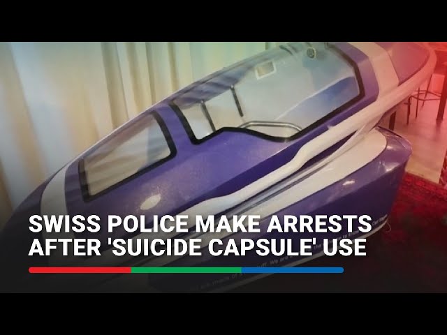 ⁣Swiss police make arrests after 'suicide capsule' use