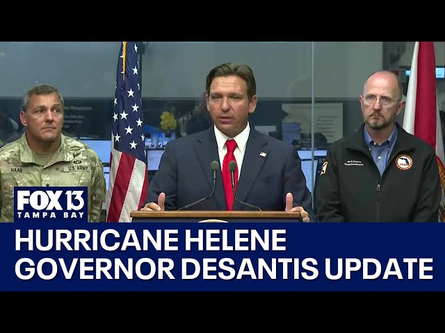 ⁣Hurricane Helene: Governor DeSantis storm update