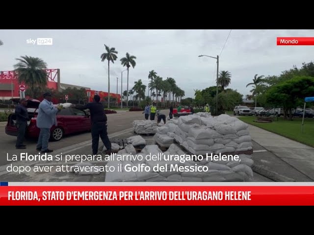 ⁣Florida si prepara a passaggio uragano Helena