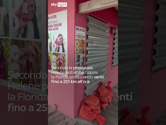 ⁣Florida si prepara a passaggio uragano Helena