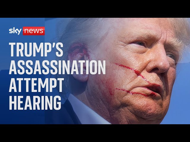 ⁣Watch live: First public hearing on Donald Trump's assassination attempt