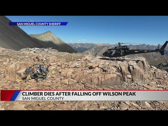 ⁣Experienced climber dies on Wilson Peak