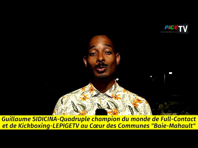 ⁣Baie-Mahault : Guillaume SIDICINA -  Quadruple champion du monde de Full-Contact et de Kickboxing