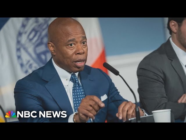 LIVE: Charges announced against NYC Mayor Eric Adams | NBC News