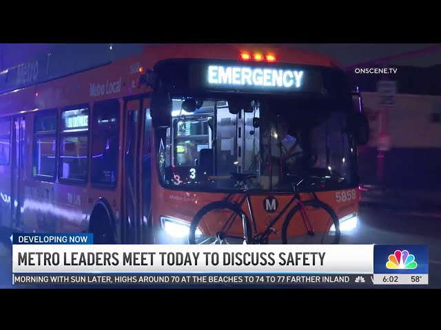 ⁣Metro leaders to meet to discuss safety