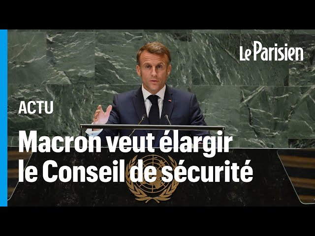 ⁣Les propositions d'Emmanuel Macron pour réformer l’ONU