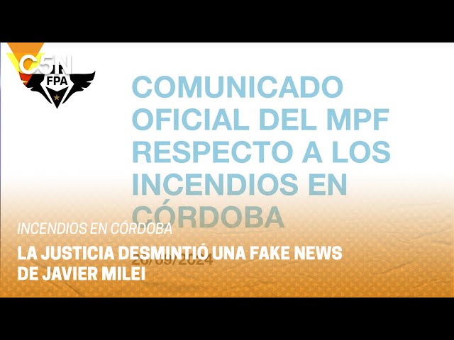 ⁣La JUSTICIA de Córdoba DESMINTIÓ otra FAKE NEWS de Javier MILEI