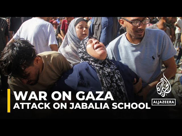 ⁣At least 15 people killed in Israeli attack on Jabalia school in Gaza