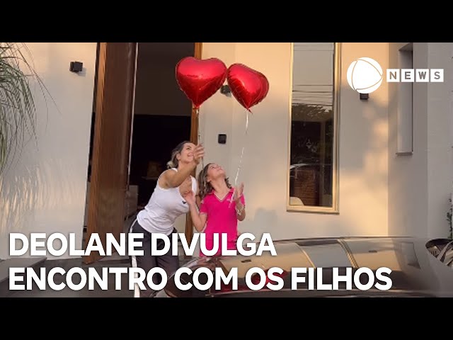 ⁣Deolane Bezerra volta para casa e divulga encontro com os filhos