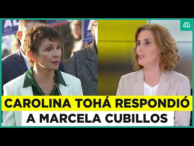 ⁣Carolina Tohá respondió críticas de Marcela Cubillos: La comparó con Maduro