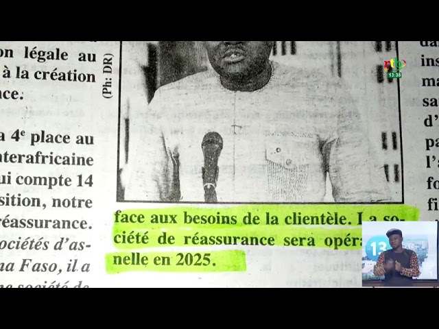 ⁣Revue de presse: la création d’une société de réassurance et la situation au Soudan à la Une