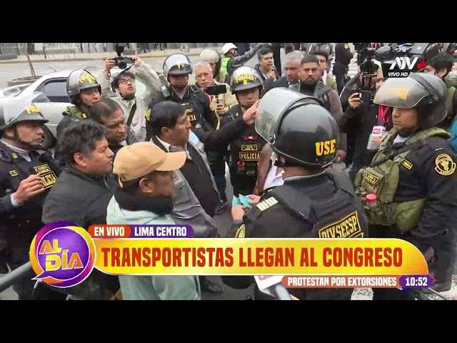 ⁣Transportistas llegan al Congreso para exigir mayor seguridad a las autoridades