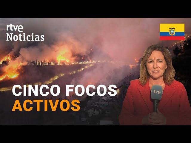 ⁣ECUADOR: QUITO lucha contra los INCENDIOS provocados por la PEOR SEQUÍA en 60 AÑOS | RTVE Noticias