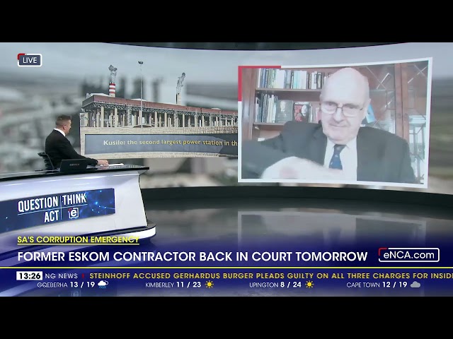 ⁣Former Eskom contractor back in court on Friday