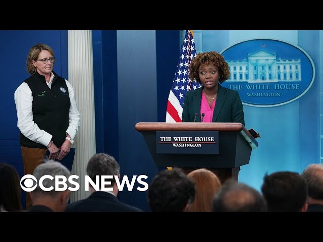 ⁣Watch Live: White House holds briefing ahead of Hurricane Helene's landfall in Florida | CBS Ne