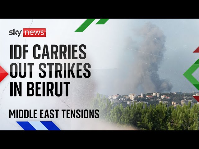 ⁣Watch live: Israel-Lebanon border as Israeli military carries out 'precise strikes' in Bei