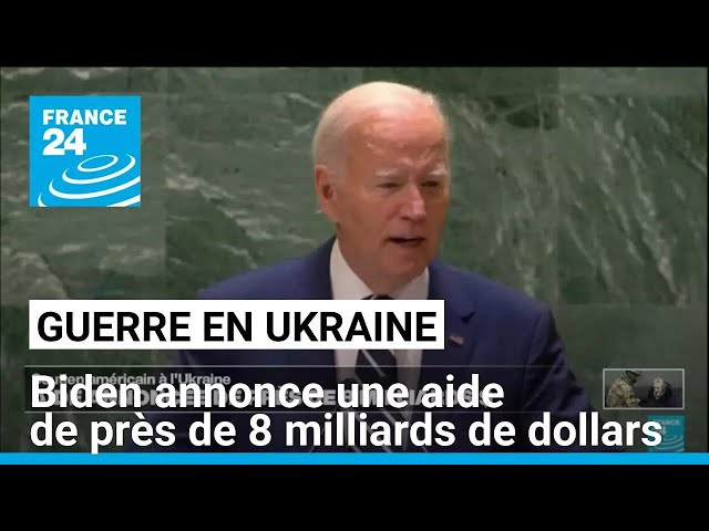 ⁣Guerre en Ukraine : Joe Biden a annoncé une aide de près de 8 milliards de dollars • FRANCE 24