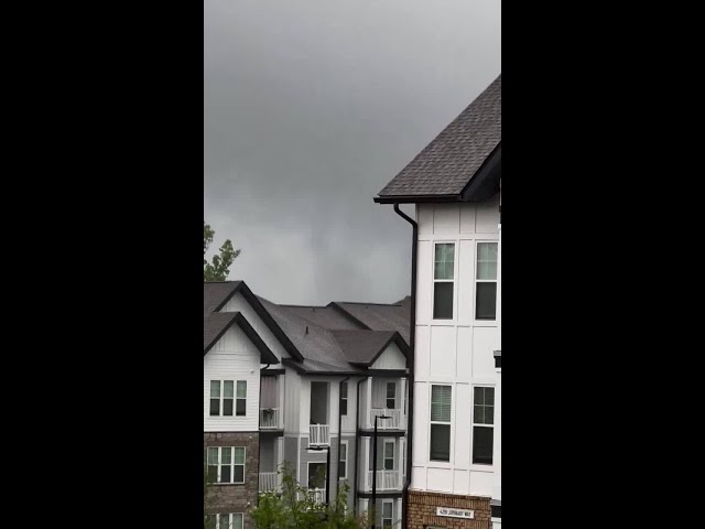 ⁣Video captures possible tornado in Charlotte