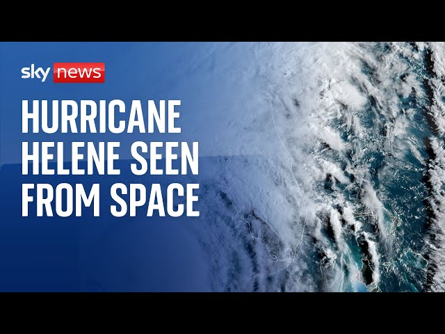 ⁣Watch live: Hurricane Helene seen from space