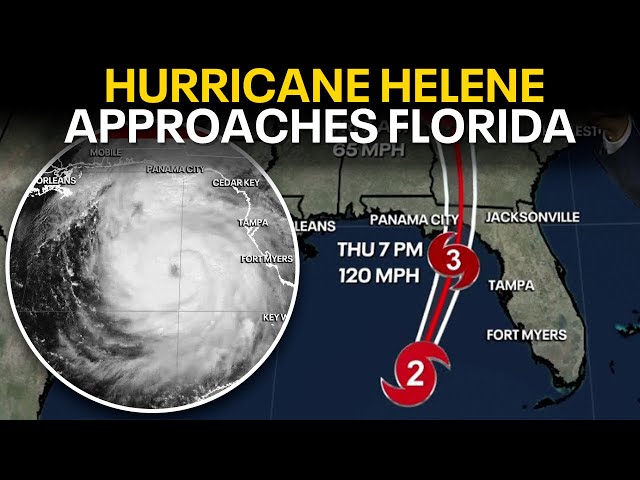 ⁣Hurricane Helene: Track, landfall timing, strength