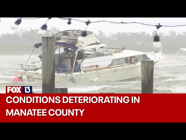 ⁣Hurricane Helene: Conditions deteriorating in Manatee County