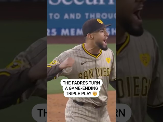 ⁣This Triple Play Sends The Padres To The Post Season 