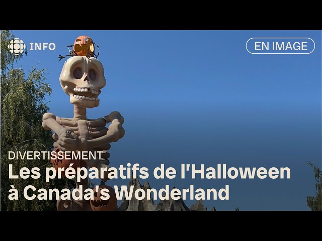 ⁣Les préparatifs de l’Halloween à Canada’s Wonderland