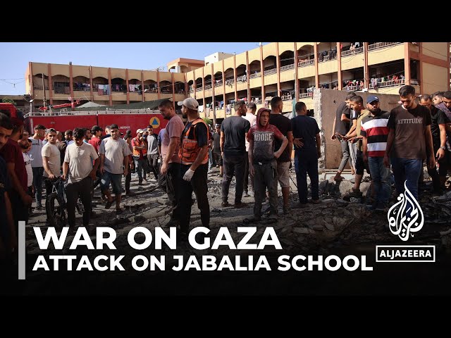 ⁣At least 15 killed in Israeli attack on Jabalia’s Hafsa al-Faluja School