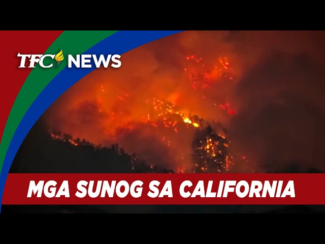 ⁣Daan-daang mga bumbero patuloy na inaapula ang mga malalaking sunog sa Southern California |TFC News