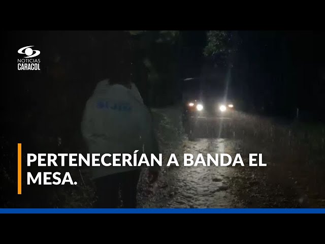 ⁣Capturan a presuntos responsables de masacre en Rionegro