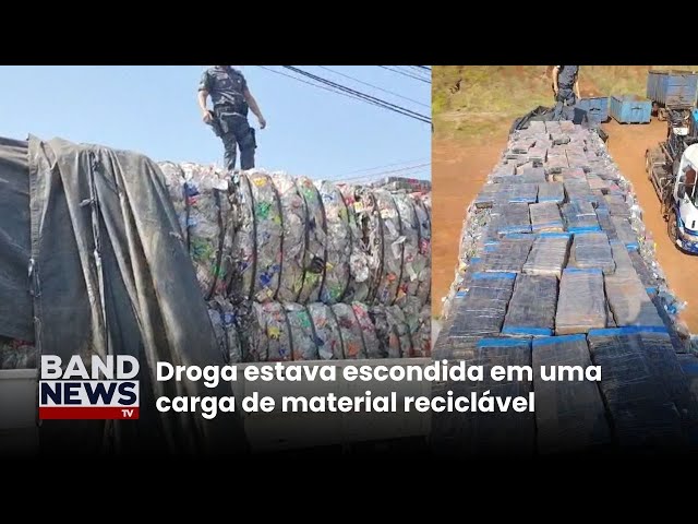 ⁣2 toneladas de maconha são apreendidas em caminhão | BandNewsTV