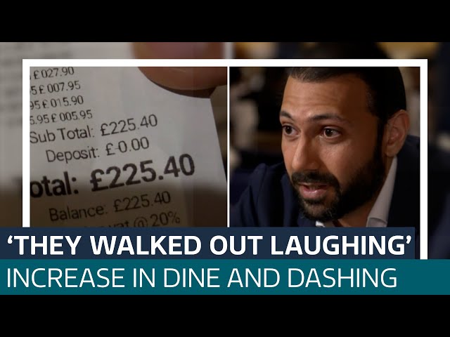 ⁣'Dine and dash - the new shoplifting?': A third of hospitality businesses say they've