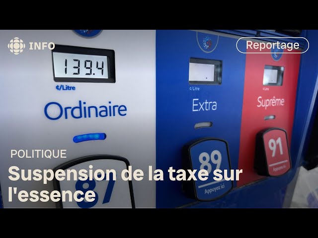 ⁣Suspension de la taxe sur l'essence jusqu'en fin d'année