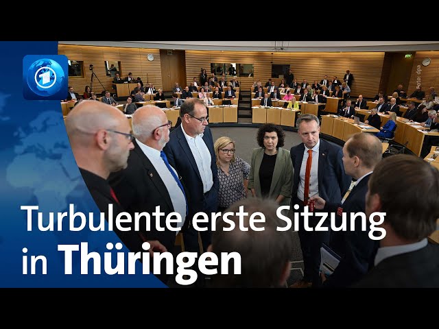 ⁣Nach Wahl in Thüringen: Erste Landtagssitzung endet im Eklat