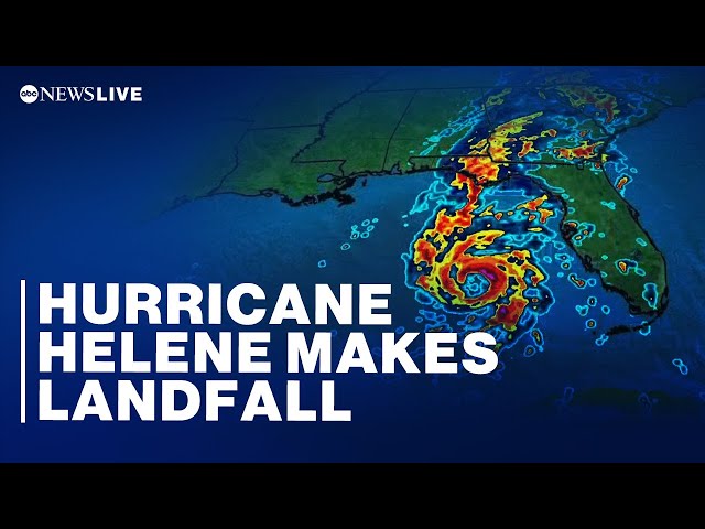 ⁣LIVE: Hurricane Helene strengthens, set to make landfall in Florida