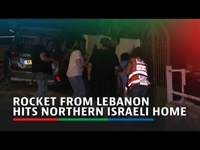 ⁣Rocket from Lebanon hits northern Israeli home