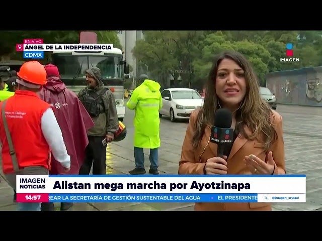 ⁣EN VIVO: Desde el Ángel de la Independencia, alistan megamarcha por Ayotzinapa | Crystal Mendivil