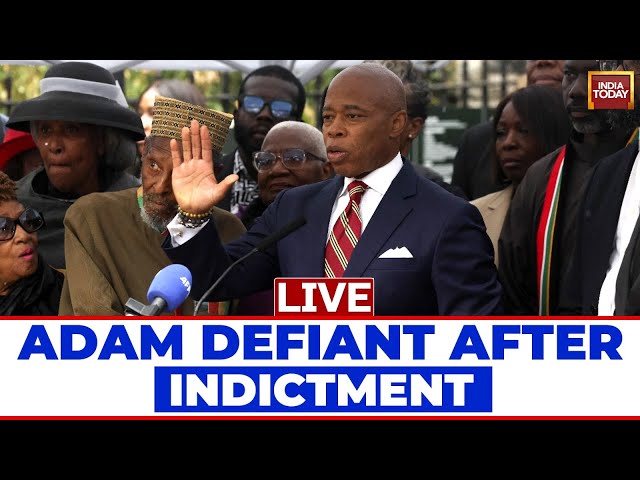 ⁣Live: New York City Mayor Eric Adams Defiant After Federal After Bribery & Corruption Indictment