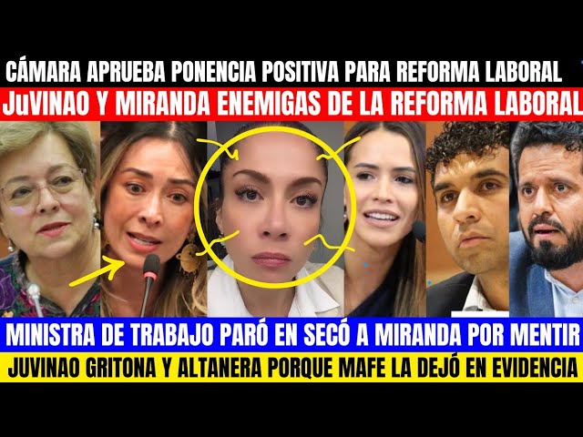 SE CALENTÓ LA LABORAL.MIRANDA FUE PARADA POR MINTRABAJO. JUVINAO PIERDE EL CONTROL.RACERO LAS CANTA