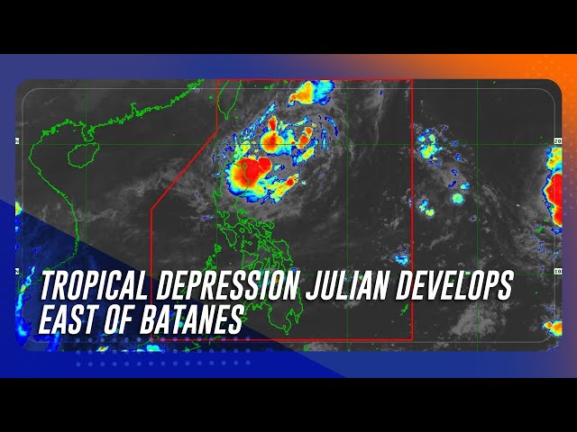 ⁣Tropical depression Julian develops east of Batanes